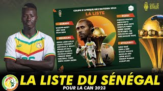 🇸🇳 La Liste du Sénégal pour la CAN 2023 avec Pape Gueye [upl. by Elocal]