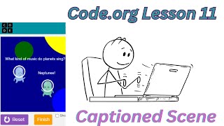 Code org CSD Unit 3 Lesson 11  MiniProject Captioned Scene [upl. by Tomi]