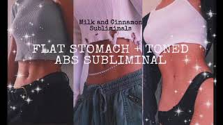 Flat stomach subliminal  Toned abs⚠️Powerful ⚠️ [upl. by Neras]