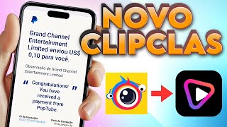 💵 PopTube novo Clipclaps 2024 aplicativo para ganhar dinheiro igual o clipclaps [upl. by Noscire]