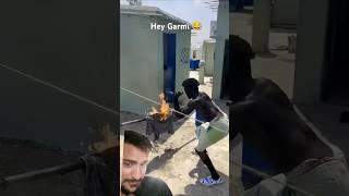 😂😂hey garmi realfools public reaction prank funny comedy trending reels video [upl. by Jeffcott]