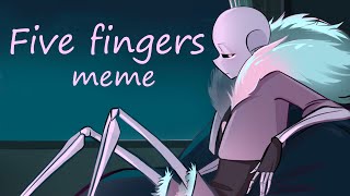 ☆Five fingers meme☆ Undertale AU Lust Sans [upl. by Stronski]