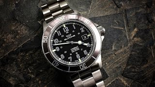 Glycine Combat Sub GL0076 Military Dive Watch Review [upl. by Hatnamas438]