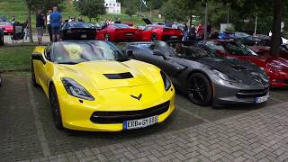 2 Corvette Treffen am 11082019 in BuseckBeuern [upl. by Ashely]