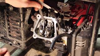 How to Adjust Valves on a Honda GX160 GX200 [upl. by Eseuqram]