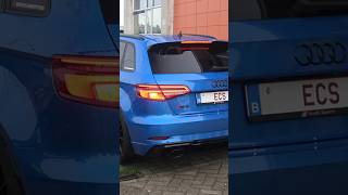 CRAZY Tuned AUDI RS3 Doing LAUNCH CONTROL 🚀  audirs3 twinturbo youtubeshorts [upl. by Levitus]