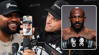 Khalil Rountree Facetimes the Jaxxon Podcast after UFC 307 [upl. by Kcirrad]