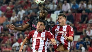 Olympiacos FC vs Sporting Braga 30 RESUMO amp Highlights  Liga dos Campeões UEFA 2024 [upl. by Aleta]