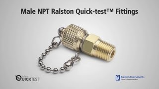 How To Use Male Quicktest Fittings  Ralston Instruments [upl. by Light432]