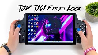 TJD T101 First Look An AllNew Fast Ultra Large Screen Handheld HandsOn [upl. by Elurd]