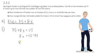 Matematikk 1P  232 Lineære funksjoner [upl. by Nial]