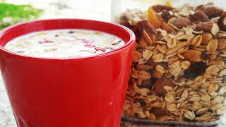 Granola recipe  5 minutes granola recipe easy granola recipe easy breakfast diet food [upl. by Goldenberg242]