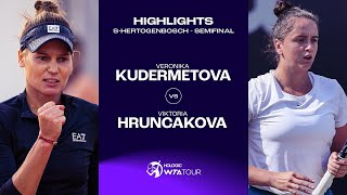 Veronika Kudermetova vs Viktoria Hruncakova  2023 sHertogenbosch Semifinal  WTA Match Highlights [upl. by Bove60]