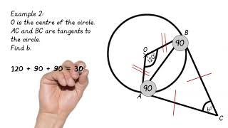 GCSE 9  1 Maths  Circle Theorems  Lesson 2 Tangents [upl. by Roydd907]