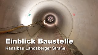 Kanalbau Landsberger Straße im 360° Video  Münchner Stadtentwässerung MSE [upl. by Dru648]