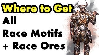 Elder Scrolls Online Where to Get Racial Motifs Learn Crafting Styles Guide [upl. by Ellennod]