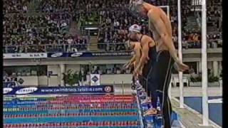 2000  Geoff Huegill Vs Michael Klim  100m Butterfly  Olympic Selection Trials  001 sec [upl. by Dysart]