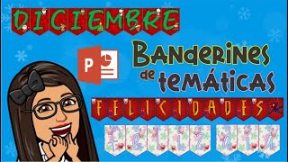 Crea tus propios BANDERINES decorativos en POWER point [upl. by Tierell]