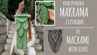 12 Krok po kroku Makrama z listkami  DIY Macrame with leaves [upl. by Jerrie]