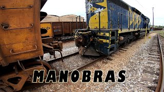 Um pouco de manobras ferroviárias no pátio do Km460 em Conselheiro Lafaiete [upl. by Albertson766]