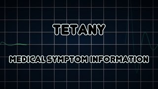 Tetany Medical Symptom [upl. by Colinson381]