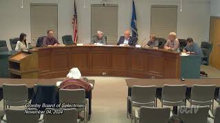 LIVE Granby Board of Selectmen  110424 [upl. by Sadick]