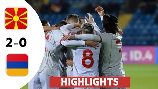 North Macedonia vs Armenia 20  All Goals amp Extended Highlights [upl. by Stockton]