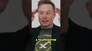 Elon musk talks about talking with a teleprompter fyp muskrevolution tesla x spacex [upl. by Varden]