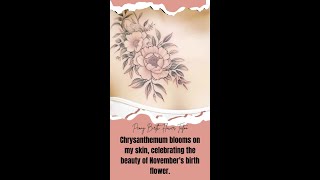 Novembers Finest Peony Birth Flower Tattoo Designs [upl. by Rakabuba]