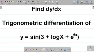 Differentiation of Trigonometric Functions How To Differentiate Trigonometric Functions calculus [upl. by Arbed495]