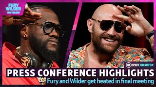 Tyson Fury vs Deontay Wilder 3 Press Conference Highlights 🍿 [upl. by Vaclav]