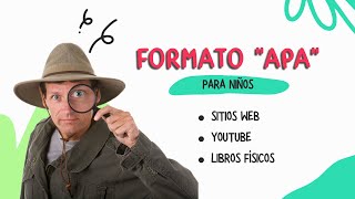 ▶ Formato APA ejemplo Bibliografía y Citas Web Youtube amp Libros [upl. by Arimay70]