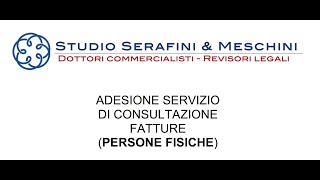 Adesiona consultazione fatture persone fisiche [upl. by Peckham]