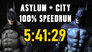 WR Batman Arkham AsylumCity Speedrun 100 in 54129 IGT [upl. by Gati118]