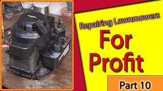 Repairing Lawn Mowers For Profit Part 10 How To Change Lawn Mower Engine Oil [upl. by Arik]