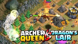 DRAGONS LAIR vs ARCHER QUEEN quotClash of Clansquot  Can We 3 Star Dragons Lair with the Archer Queen [upl. by Akenet67]