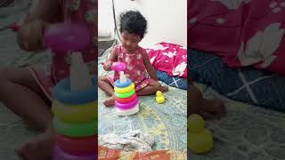 Achsah Stacking Rings cutebaby baby babyminddevelopment [upl. by Id]