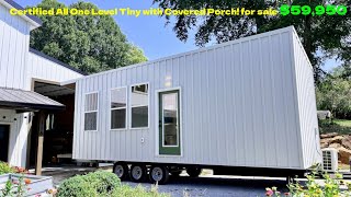 The EMBER by Firefly Tiny Homes Certified All One Level Tiny with Covered Porch for sale 59950 [upl. by Haianeb]