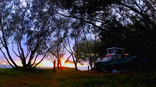 Flinders Beach Camp Grounds North Stradbroke explored from the inland track Overlanding Australia [upl. by Ettelracs]