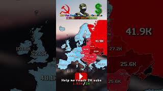 GDP Per Capita In European Countries If Communism Never Existed [upl. by Sosthenna672]