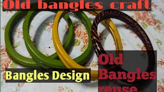 Creative way to use old bangles  old bangles reuse idea  Bangles craft  The creative soul [upl. by Vidda818]