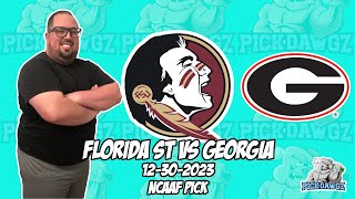 Florida State vs Georgia 123023 Free College Football Picks and Predictions  NCAAF Pick [upl. by Uria]