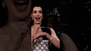 Anne Hathaway Froze on Stage 🥶😮 [upl. by Shanleigh]