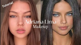 Recreando el makeup de Adriana lima  tutorial [upl. by Duffy]