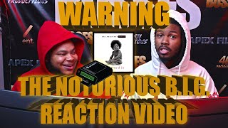 First Time Hearing The Notorious BIGs  WARNING Reaction Video [upl. by Banky]