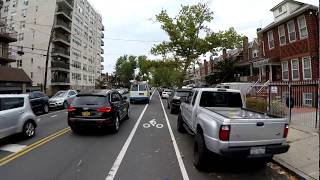 Cycling in Brooklyn NYC  Bedford Avenue from Sheepshead Bay to Greenpoint Full Length of Street [upl. by Aital]