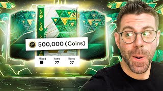 Opening the 3x GUARANTEED WINTER WILDCARDS PLAYERS PACK for 500K  FC24 6pm content [upl. by Amlus]