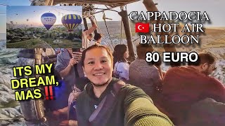 SOLO TRAVEL TURKEY  CAPPADOCIA  HOT BALLOON CAPPADOCIA EXPERIENCE [upl. by Airbmac]