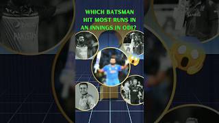 Top 5 Cricket Players Who Scored the Most Runs in a Single ODI Innings 🏏🔥 shorts cricket [upl. by Nova]