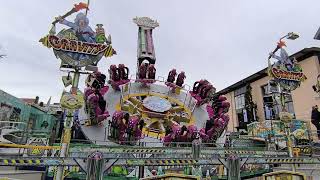 Die beiden spektakulären Stress Karussells nebeneinander am Lullusfest in Bad Hersfeld kirmes 2024 [upl. by Aelhsa]